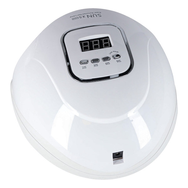 UV LED nagellampa 150W 45 LED med timer & rörelsesensor vit