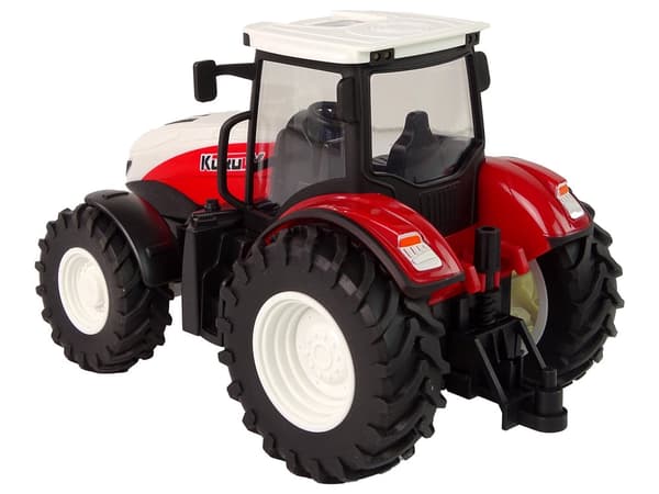 Fjärrstyrd traktor 1:24 med metallkaross 2.4 GHz röd