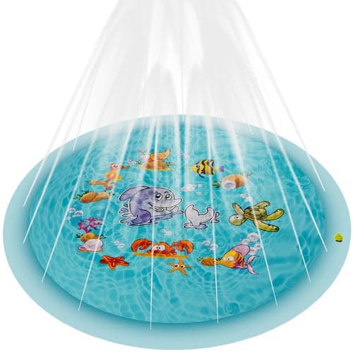 Vandsprinklermåtte 150 cm i PVC, tilslutning 1 tomme til haveslange