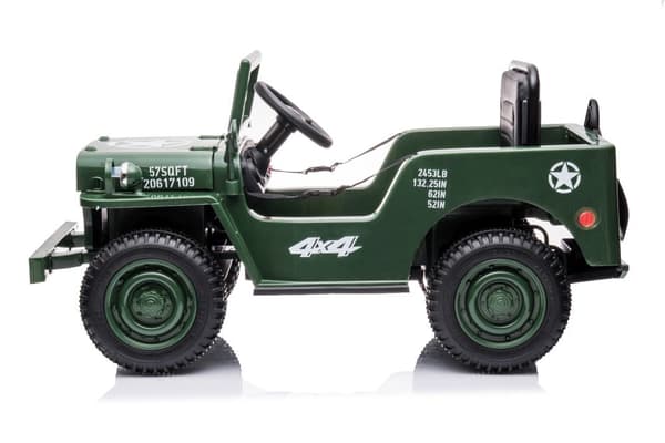 Elbil til børn 4x4 Battery Car JH-103 armygrøn