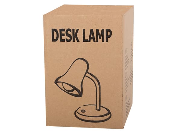 Skrivebordslampe rosa med justerbar arm E27 max 40W