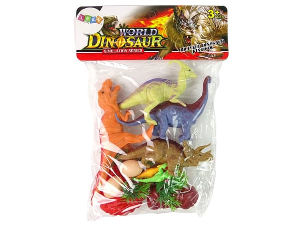 Dinosaurushahmojen lelusetti 15 delar med tillbehör, 3+ år