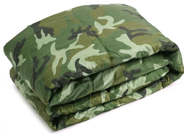Sovsæk med hætte og lynlås 200 cm polyester moro med opbevaringspose