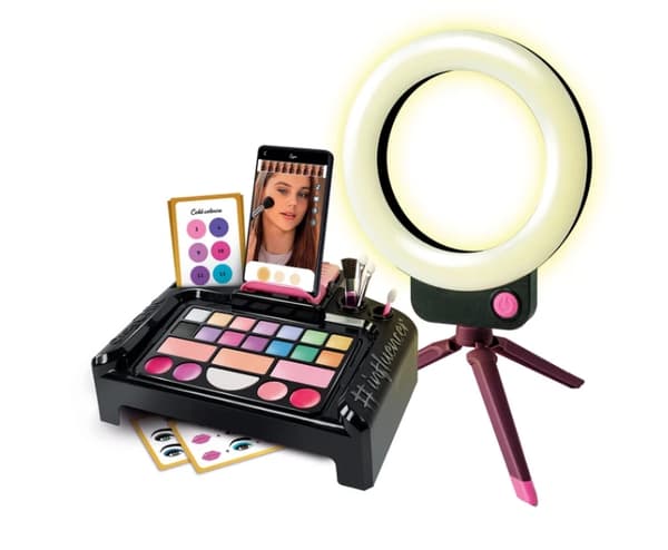 Make-Up-sæt til børn med belysning og telefonholder, Crazy Chic