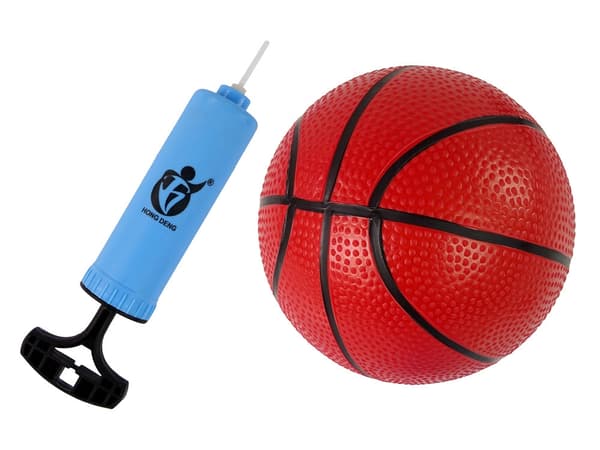Basketkorg set med backboard 38x29 cm, mini-boll 16 cm & pump