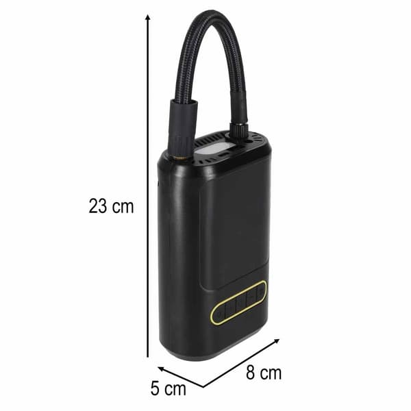Trådlös minikompressor 150 PSI med digital display, powerbank USB-C