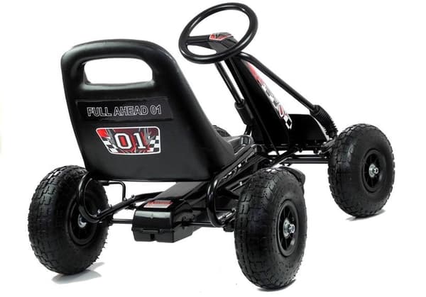 Polkuauto (go-kart) lapsille 4+ vuotta, säädettävä istuin, max 30 kg