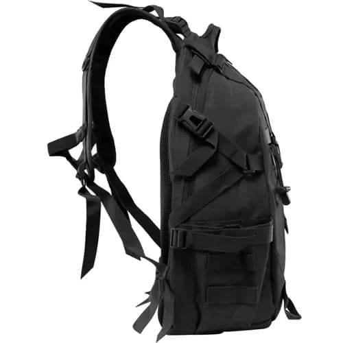Vandrer rygsæk 25L XL sort med MOLLE og regnslag