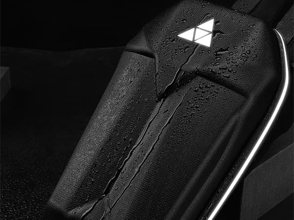 Styrtaske til elscooter 5L vandafvisende EVA/PU med refleks, sort