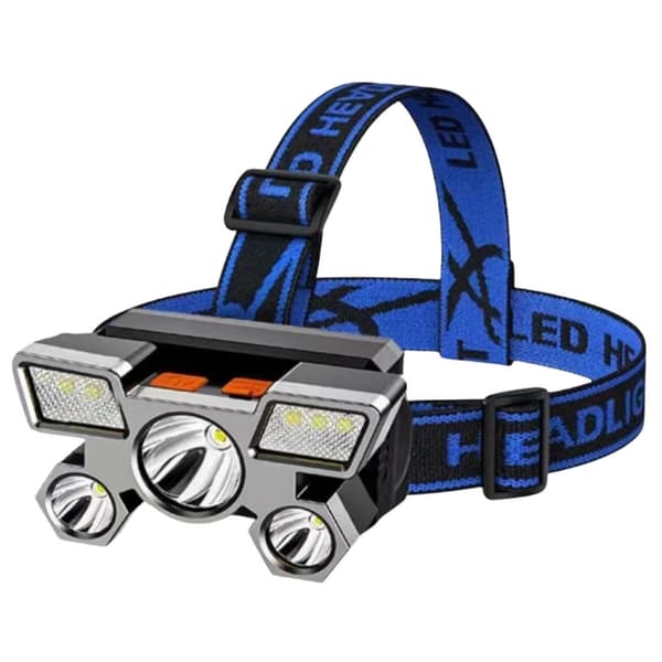 LED-otsalamppu 800 lm USB-ladattava IPX45 4 tilaa 100 m