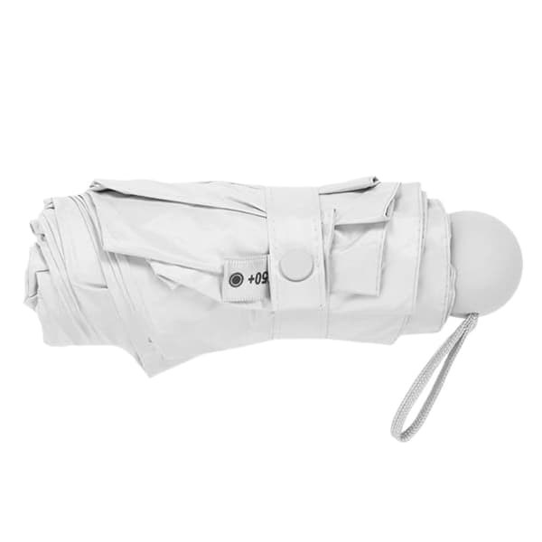 Vikbart UV-paraply UPF 50+ 90 cm grå med fodral