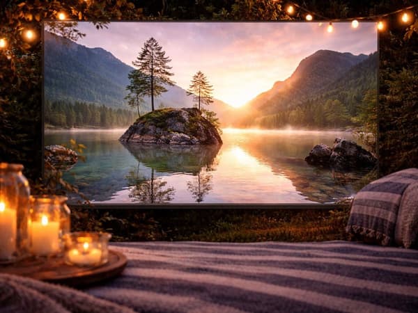 LCD-projektor Android TV 11 Wi‑Fi Bluetooth 720p med 4K-understøttelse 60–120