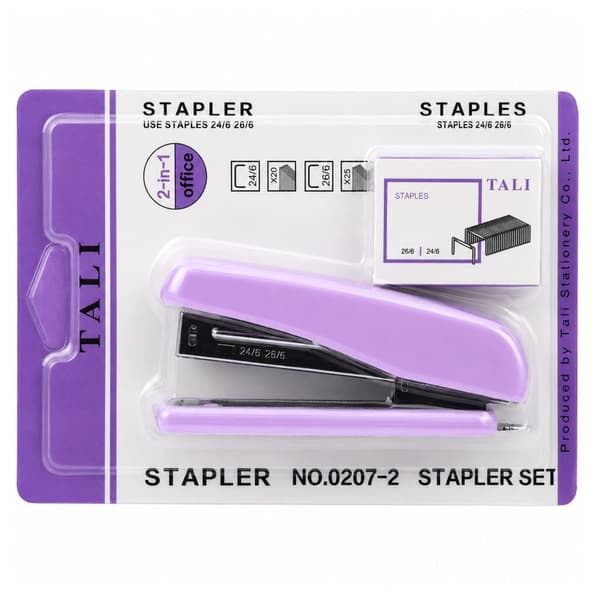 Kontorshäftare set med häftstift 24/6, för 24/6 & 26/6, 25 ark