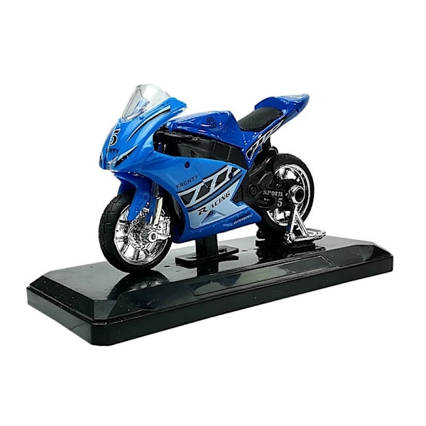 Sportmotorcykel legetøj 1:18 med lyd og pull-back, tilfældig farve