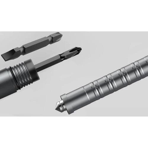 Fällbar multiverktygsspade 16-i-1 med 2 nylonfodral, aluminium/rostfritt