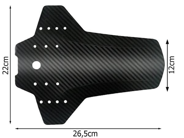Cykelskærme frem/bag 2-pak 24–28" universel montering sort