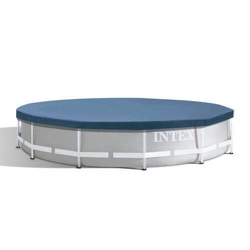 Poolöverdrag för rund ram-pool 366 cm med dräneringshål och snöre