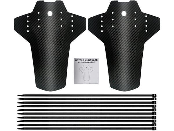 Cykelskærme frem/bag 2-pak 24–28" universel montering sort