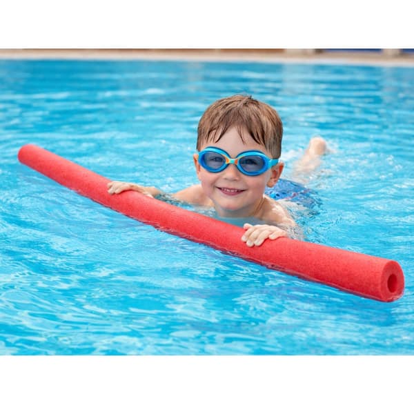Skummadras til svømmetræning 150 cm Ø6 cm til pool, sø og hav