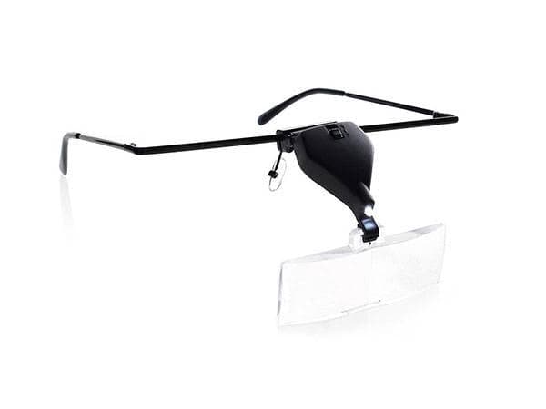 Pandeloupe med LED 3 linser 1,5x/2,5x/3,5x sort