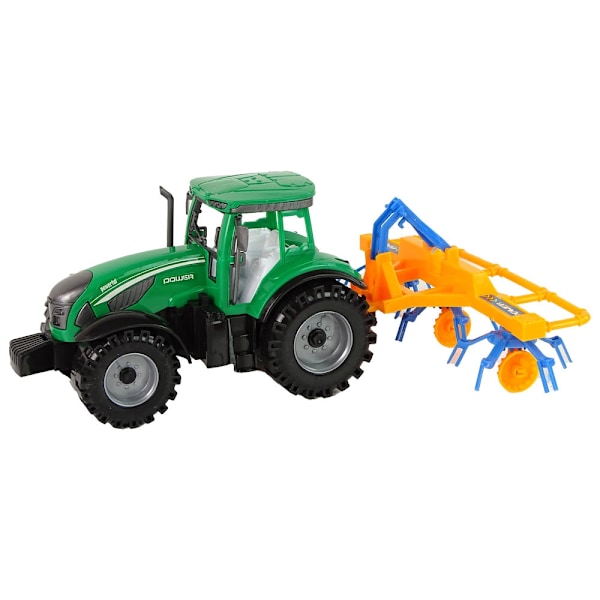 Legetøjstraktor med rive friktionsdrift 24 cm, 3+ år