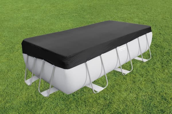 Poolöverdrag PVC svart för pool 404x201 cm / 412x201 cm
