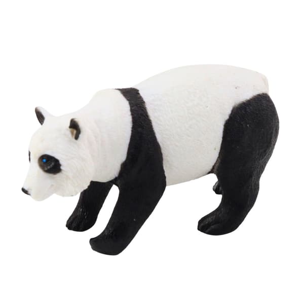 Vilda djurfigurer set 4-pack lejon giraff panda flodhäst plast