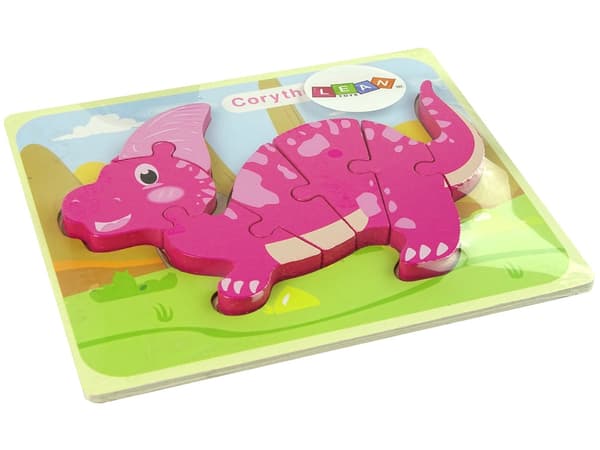 Träpussel dinosaurier 5 mm, Corythosaurus & Spinosaurus, 3+ år