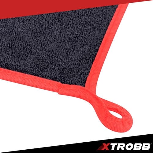 Bilavtorkningsduk microfiber 90x60 cm 600 GSM dubbelsidig spiralborst