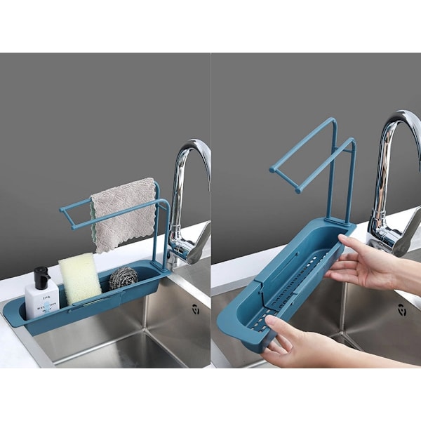 Diskställ för diskho justerbar bredd grön 36–50 cm