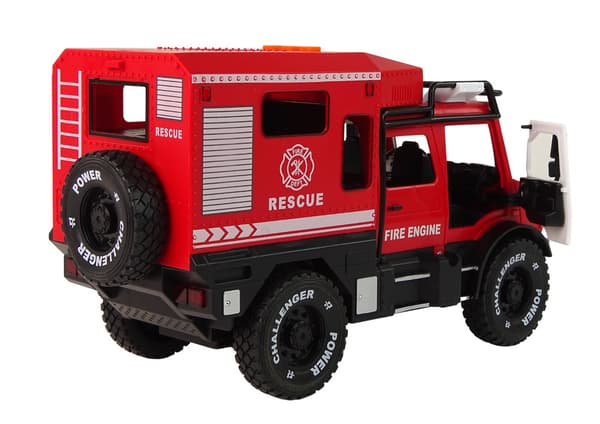 Off-road brandbil legetøjsbil 1:14 med lys og lyd 24 cm, 3+ år
