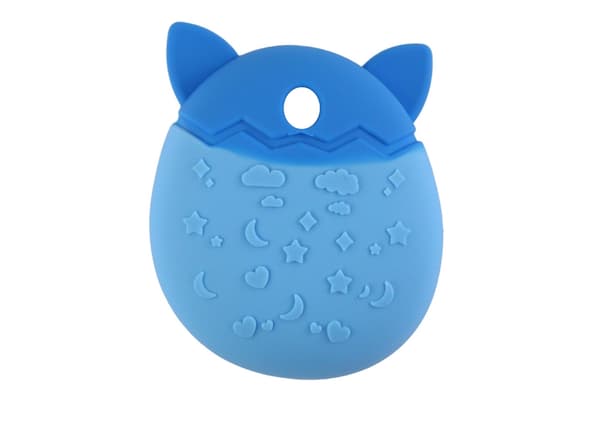 Tamagotchi-fodral i silikon blått kattformat 8x6x3 cm