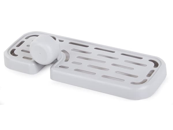 Diskbänksorganisatör för kranrör med korg 28 cm max 2,5 cm rör