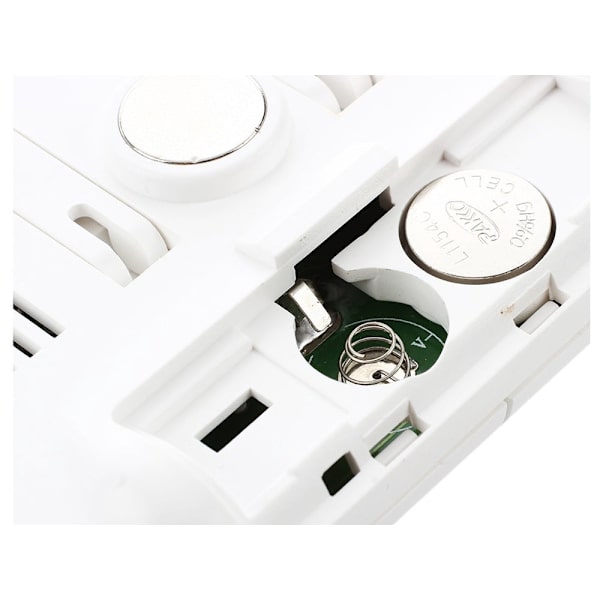 Väderstation termometer/hygrometer med extern sensor, inne/ute, vit