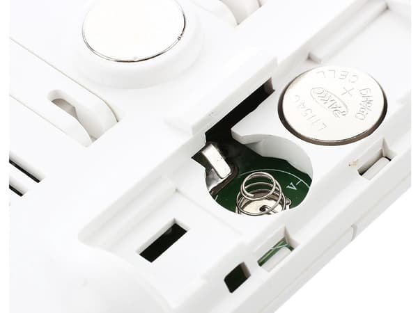 Vejrstation termometer/hygrometer med ekstern sensor, inde/ude, hvid