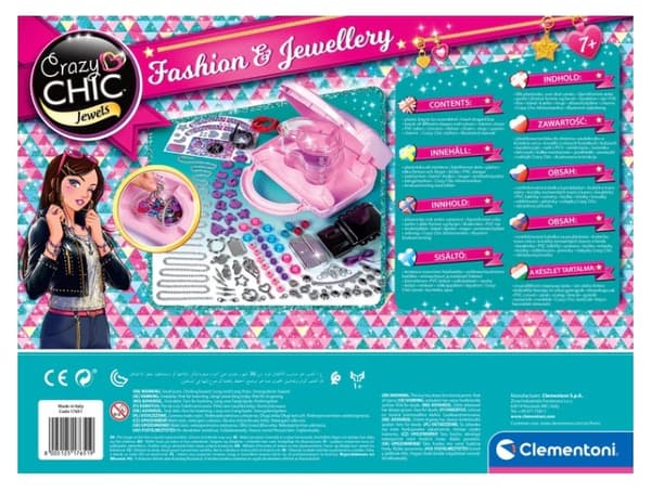 DIY smyckesset med handväska, pärlor & charms, 7+ år
