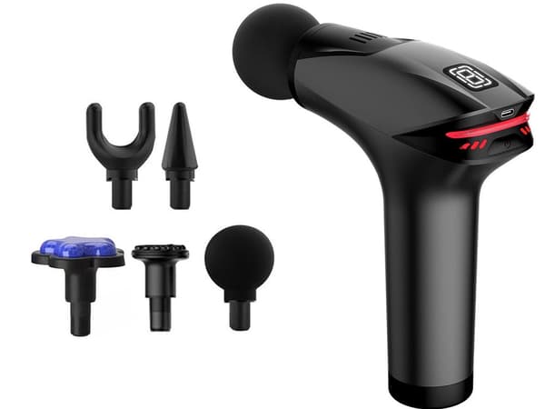 Hierontapistooli 8 tasoa 5 hierontapäätä USB-C 30 W