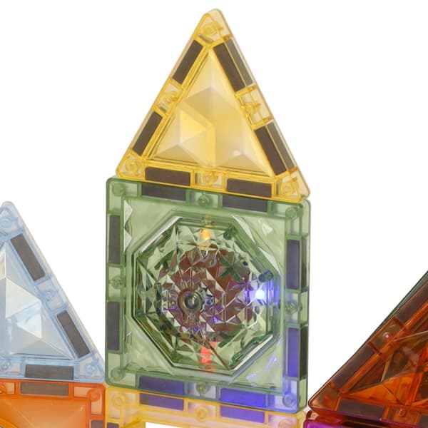 Magnetiska byggblock 90-pack med glow in the dark, 3+ år