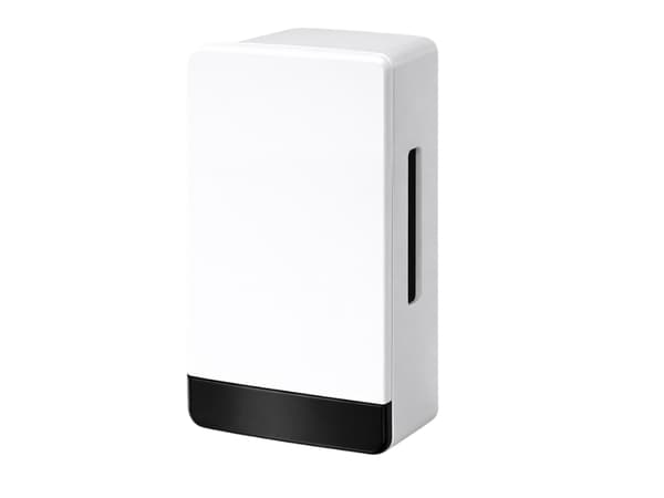 Kablet dørklokke 230 V 80 dB ding-dong hvid 12x7x4 cm