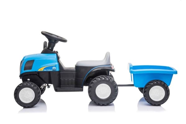 Elektrisk legetraktor med anhænger A009 blå