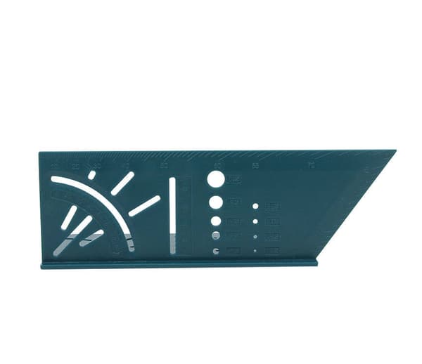 Vinkelhake 3D japansk i plast blå mm-skala 7x15,5/6,5x20