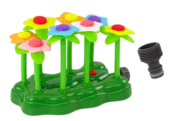 Vandsprinkler legetøj med LED-lys, slangeforbindelse, 3+ år