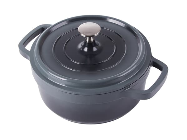 Kattila kannella 2,2 L valualumiini non-stick harmaa induktio