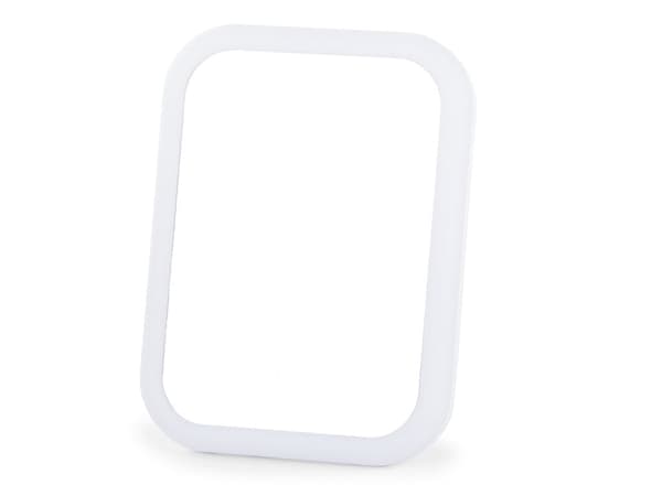 LED-makeupspejl 15 x 20 cm med touch og foldbart stativ USB/batteri