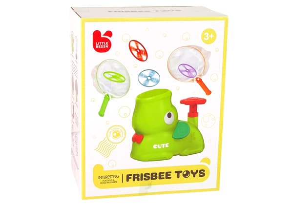 Frisbeespel Elephant Catch med disc-launcher, 8 discar, 2 nät (3+ år)