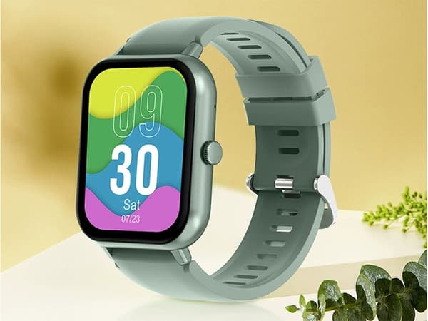Smartwatch med Bluetooth-opkald grøn silikonerem 5–7 dage