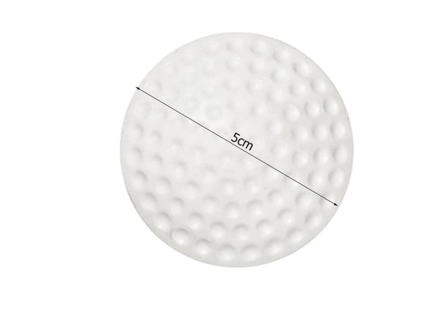Dörrstopp självhäftande rund vit Ø5 cm dörrbuffert