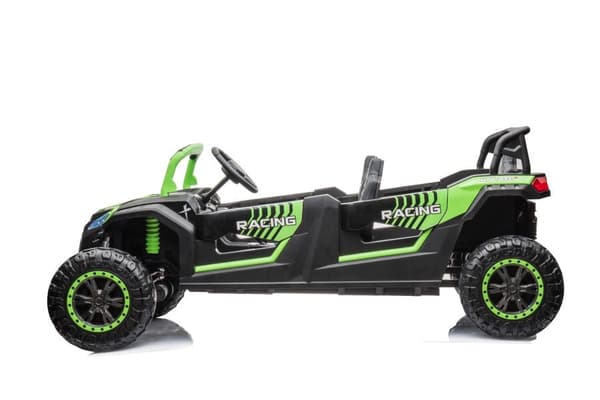 Batteribil 4x4 24V grön terrängbuggy A033