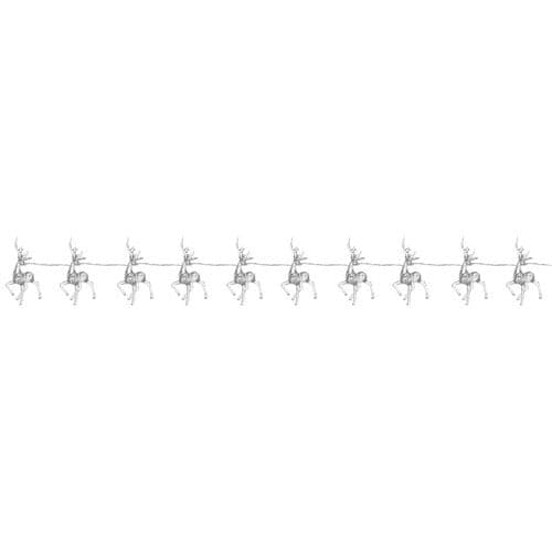 LED-ljusslinga renar 10 LED varmvit batteridriven 133 cm