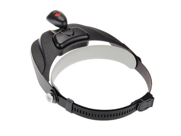 Pandelupe med LED og 4 linser 1,2x–3,5x inkl. 3x AAA-batterier